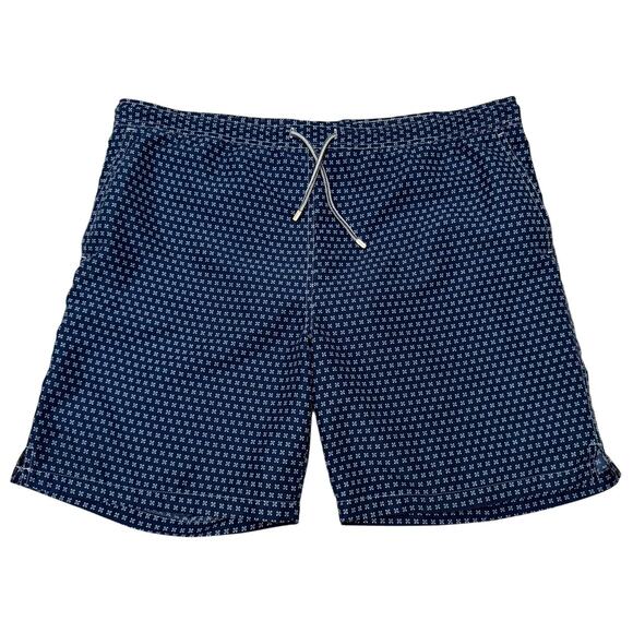 Peter Millar Swim Trunks Men’s Size XXL Blue All Over Print Shorts - Picture 1 of 7